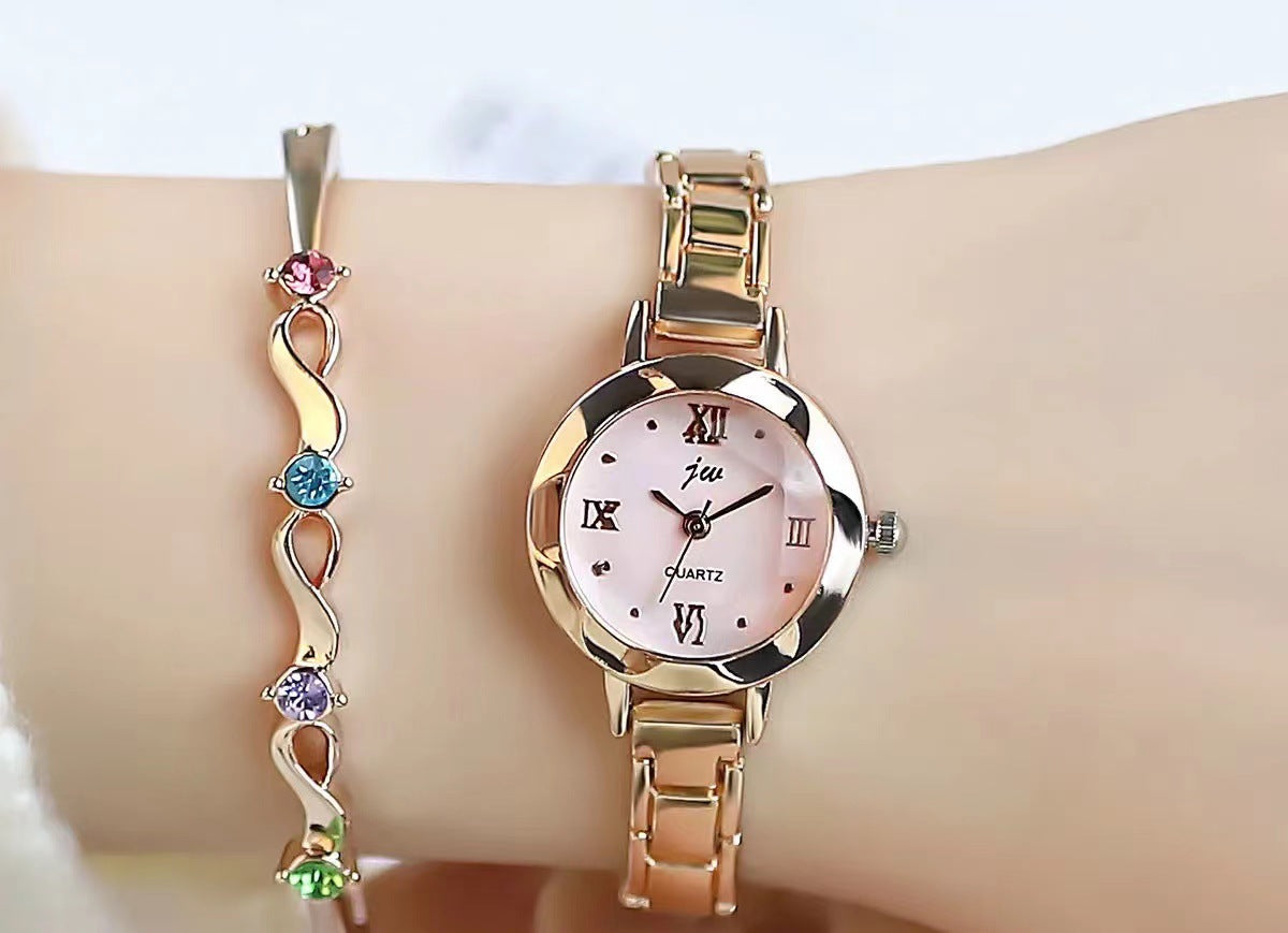 Conjunto Belt - Relógio Feminino + Bracelet Dourado