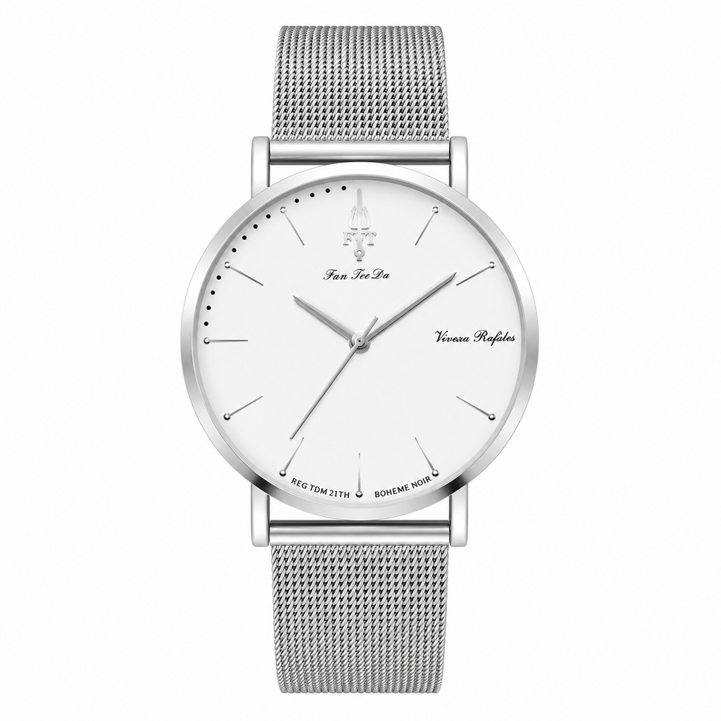 Minimalist Silver Timepiece