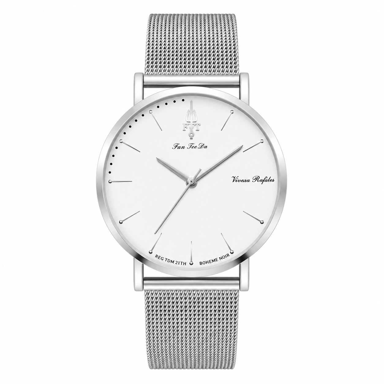 Minimalist Silver Timepiece