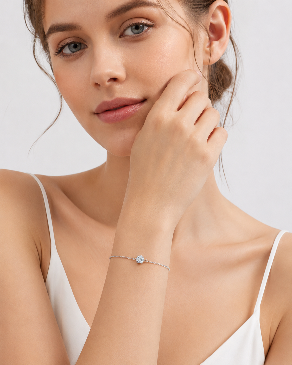 Celestia Solitaire Necklace – S925 Sterling